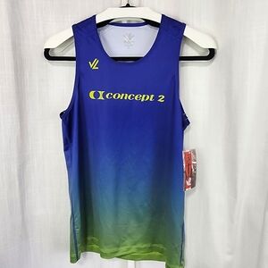 Blue and Green Rash Guard Swimwear